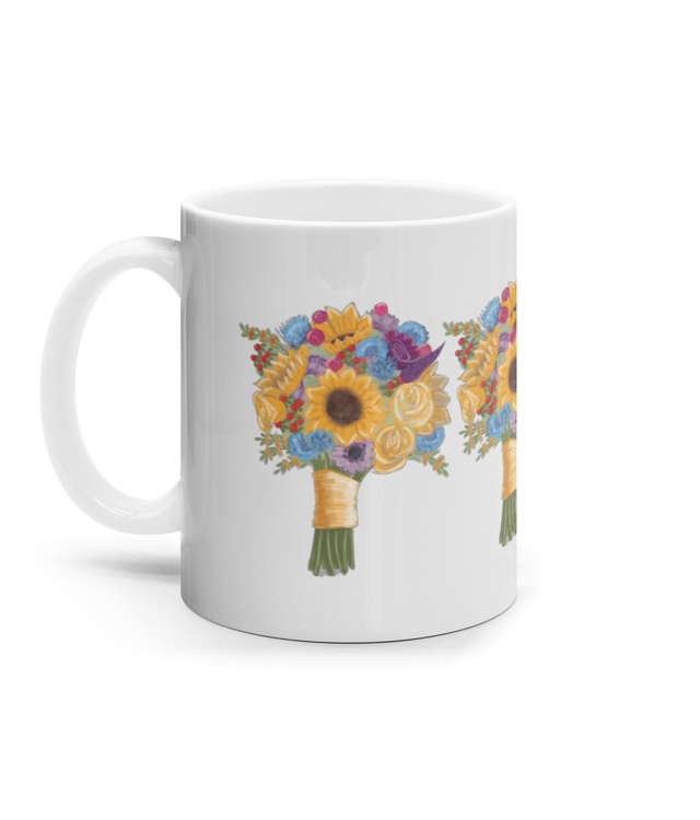 Buchet Floarea-soarelui Buchet Floarea-soarelui Buchet Floarea-soarelui Cana Ceramica Alba