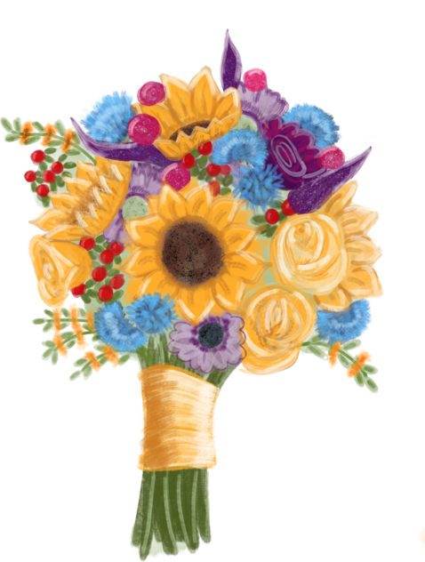 Buchet floarea soarelui 