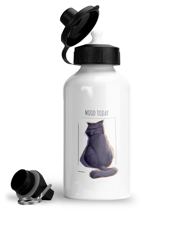 Mood Today: Bothered Bidon Sport Din Aluminiu Cu Carabina