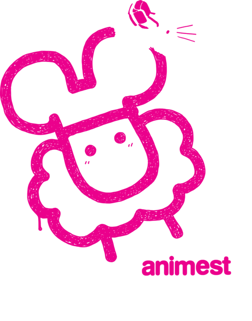 T-shirt Animest x Nini black/pink