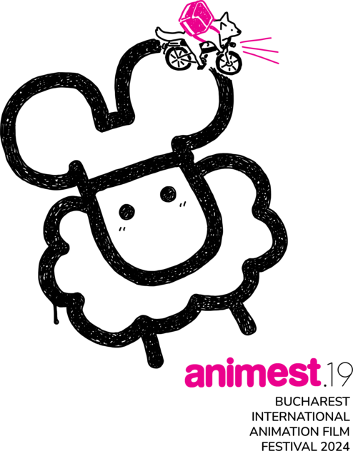 T-shirt Animest x Nini white/pink