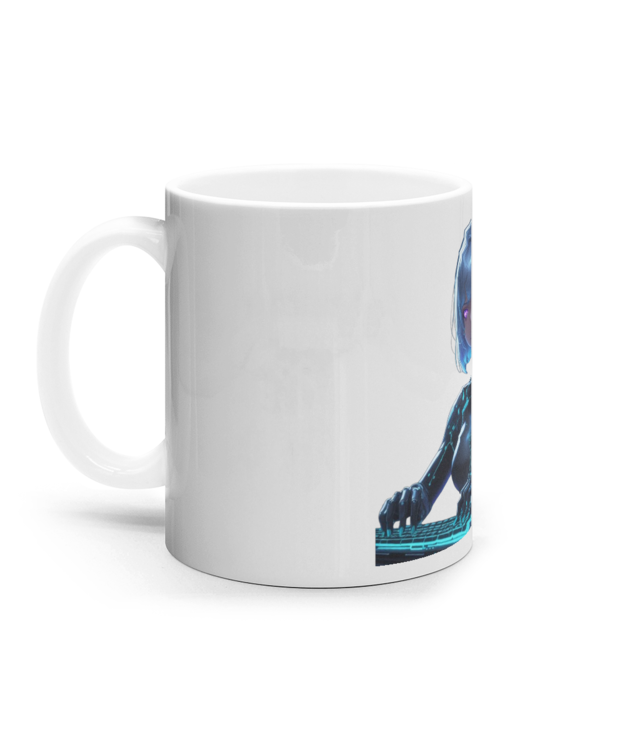 Ciberpunk Girl Cana Ceramica Alba