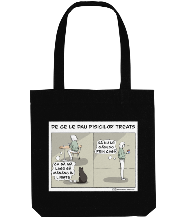 De ce le dau pisicilor treats Tote Bag