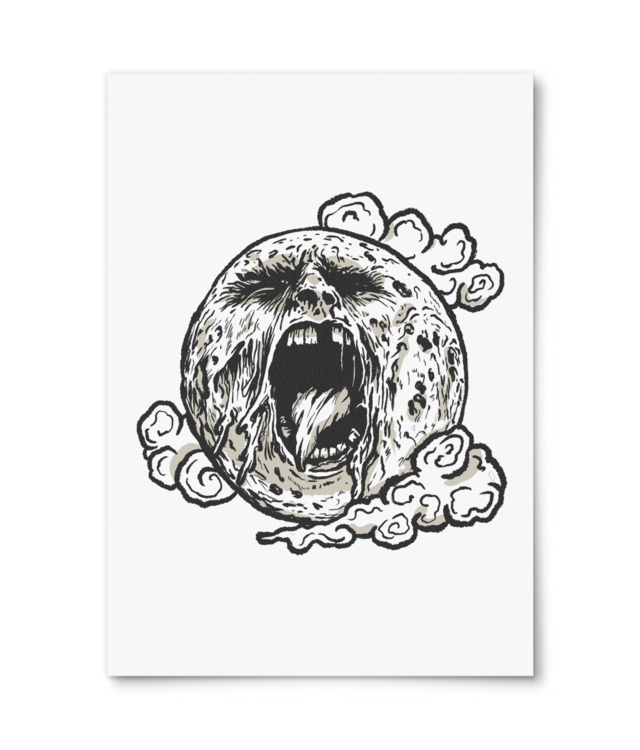 Screaming Moon William Turner | A4 Portrait