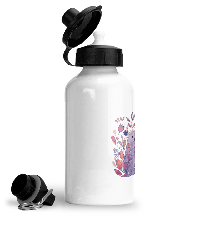 Flower Cat Bidon Sport Din Aluminiu Cu Carabina