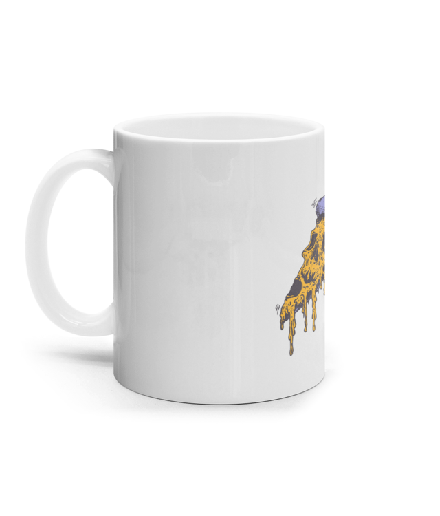 Pizza Face Color Cana Ceramica Alba