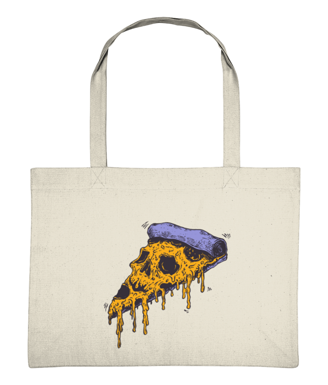 Pizza Face Color Shopping Bag