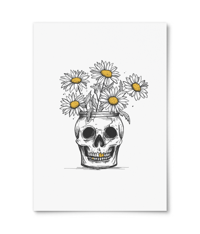 Skull & Flowers Giclée Fine Art - Portrait | William Turner