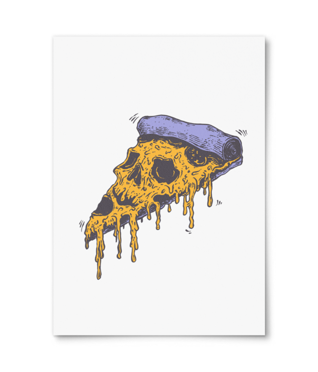 Pizza Face Color Photo Matt Fibre 200 | A4 Portrait