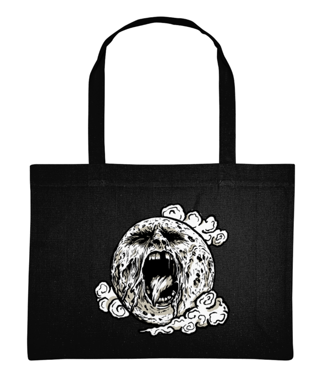 Screaming Moon Shopping Bag