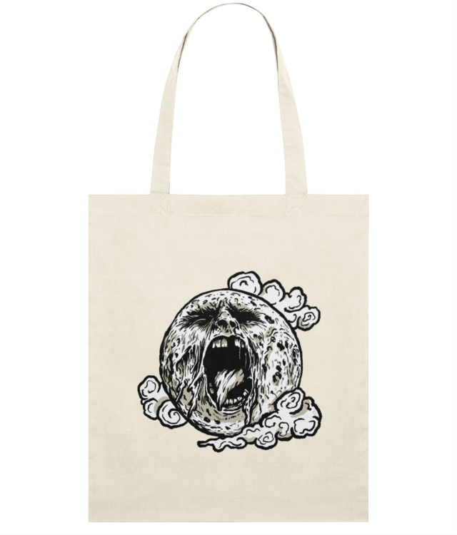 Screaming Moon Light Tote Bag