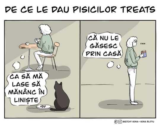 De ce le dau pisicilor treats