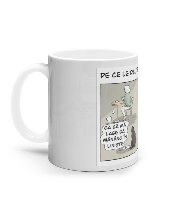 De ce le dau pisicilor treats Cana Ceramica Alba