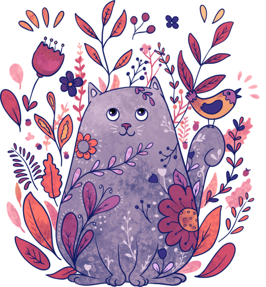 Flower Cat
