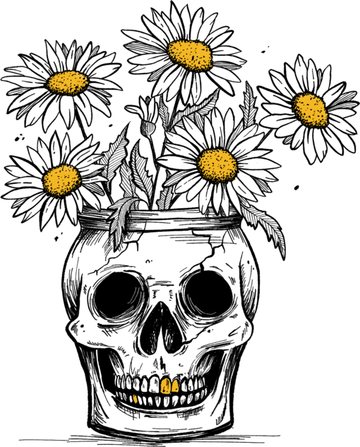Skull & Flowers