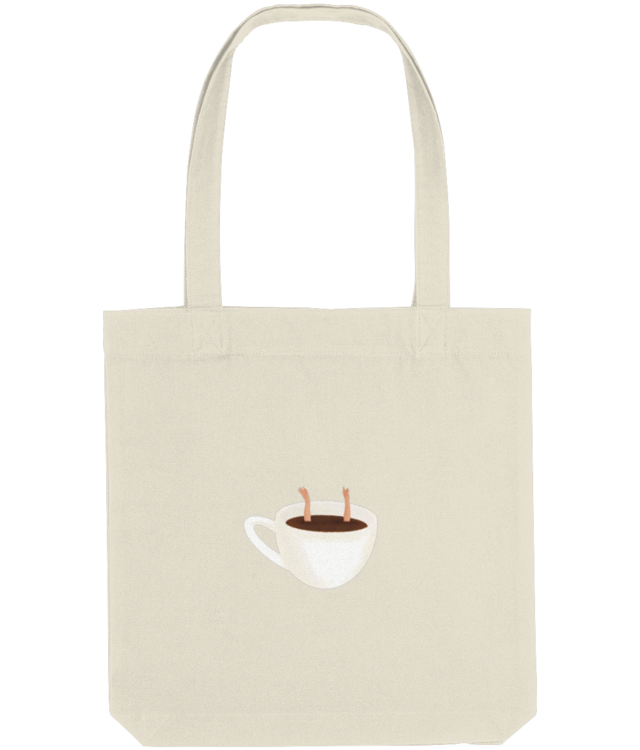 Drowning in coffee Tote Bag
