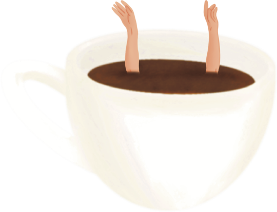 Drowning in coffee