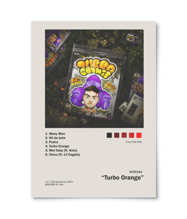 MGK666 - TurboOrange (Poster Premium - fara rama)