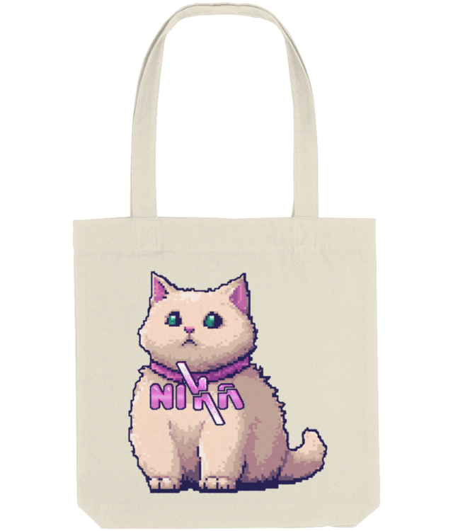 NIXA 8-Bit Kitty Logo Tote Bag
