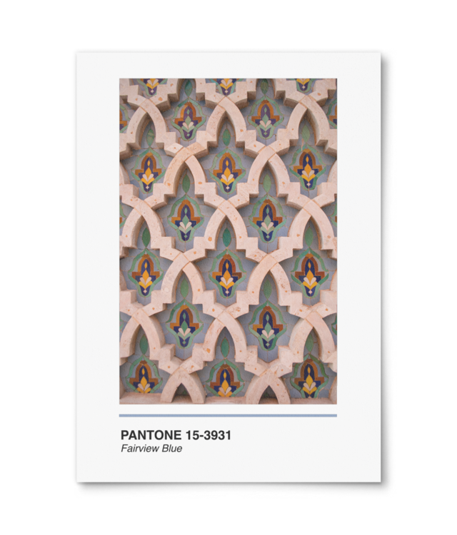 Pantone Fairview Blue William Turner | A4 Portrait