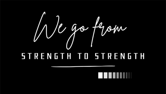 We go from strength to strength