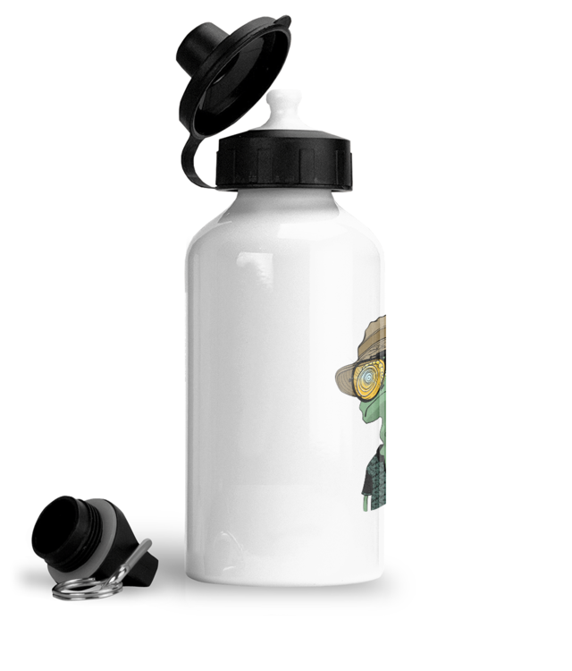 FrogBoy#1 Bidon Sport Din Aluminiu Cu Carabina