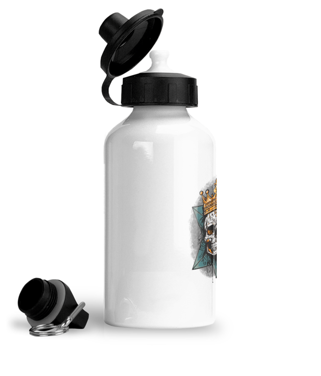 The crown skull 1 Bidon Sport Din Aluminiu Cu Carabina