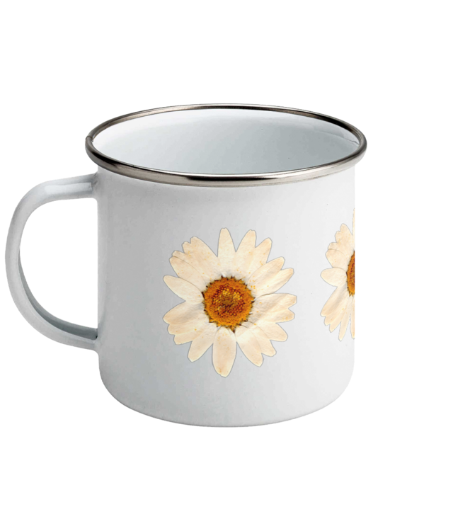 Zamburi cu grai, Pressed flower #1 Zamburi cu grai, Pressed flower #1 Zamburi cu grai, Pressed flower #1 Cana Emailata