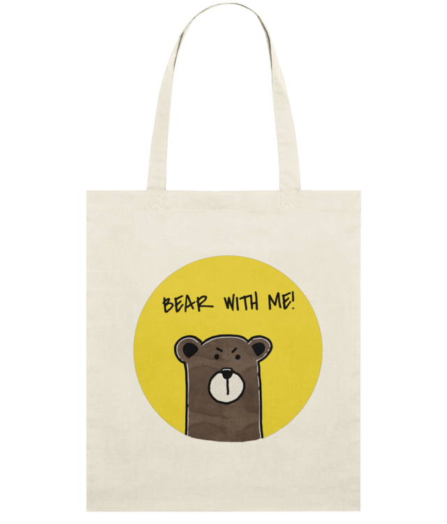 Bear with me Sacoșă Subțire Țesută De Bumbac | STAU773