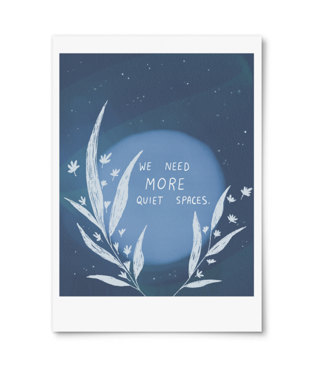 We need more quiet spaces Giclée Fine Art - Portrait | William Turner