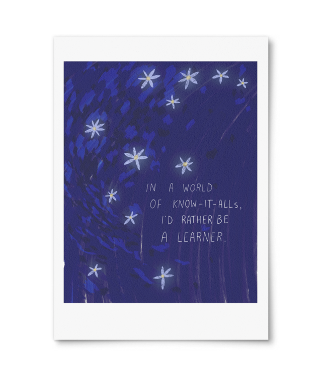 I'd rather be a learner Giclée Fine Art - Portrait | William Turner