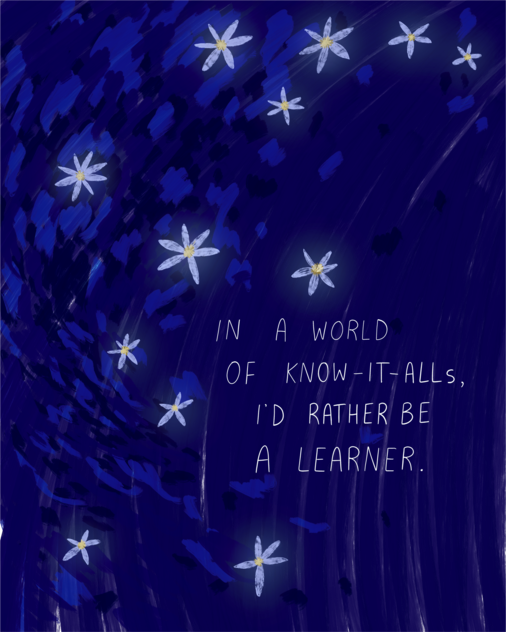 I'd rather be a learner