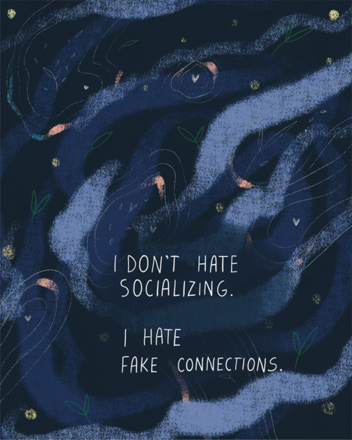 I don't hate socializing