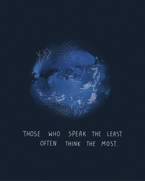 Those who speak the least...