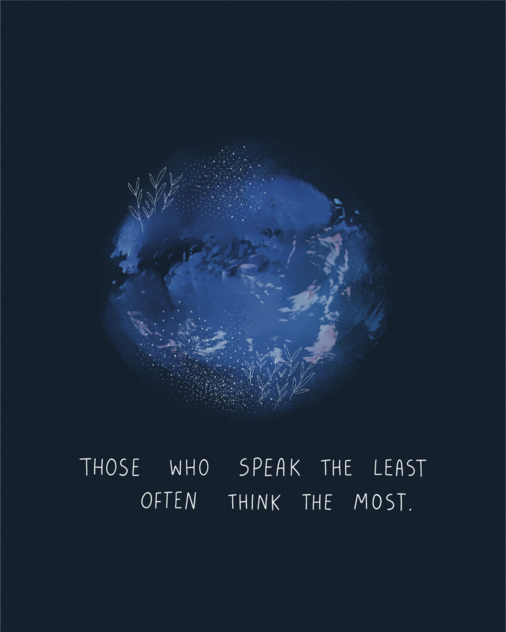 Those who speak the least...