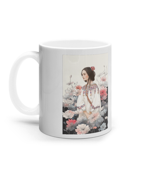 Firul fara sfarsit Cana Ceramica Alba