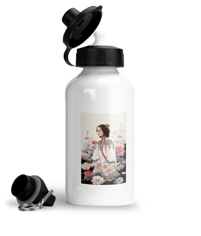 Firul fara sfarsit Bidon Sport Din Aluminiu Cu Carabina