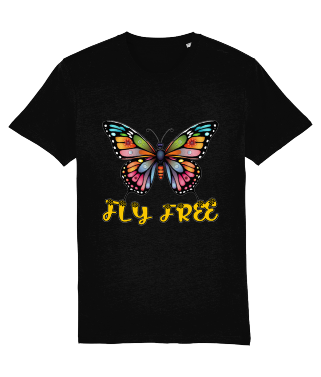 Tricou Unisex din bumbac organic / FLY FREE / Crafter