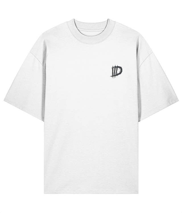 Tricou Alb Logo DDD Brodat