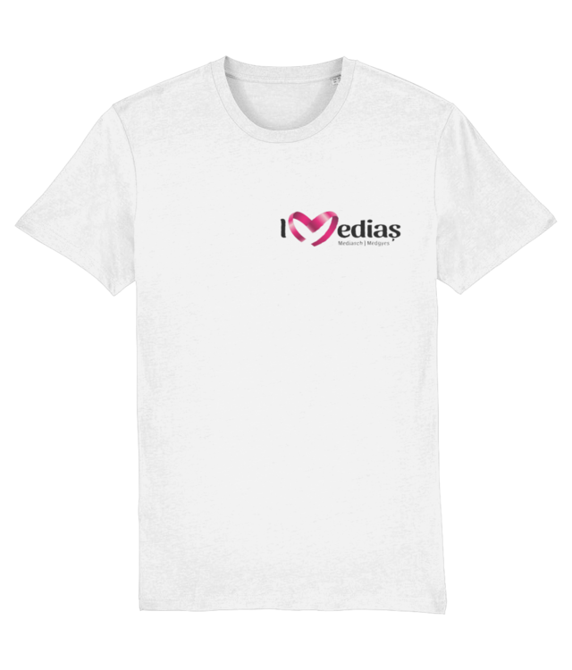 Tricou unisex din bumbac organic Crafter - cu logo I Love Mediaș negru