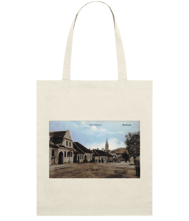 Sacoșă subțire unisex din bumbac organic Light Tote Bag - Forkeschgasse
