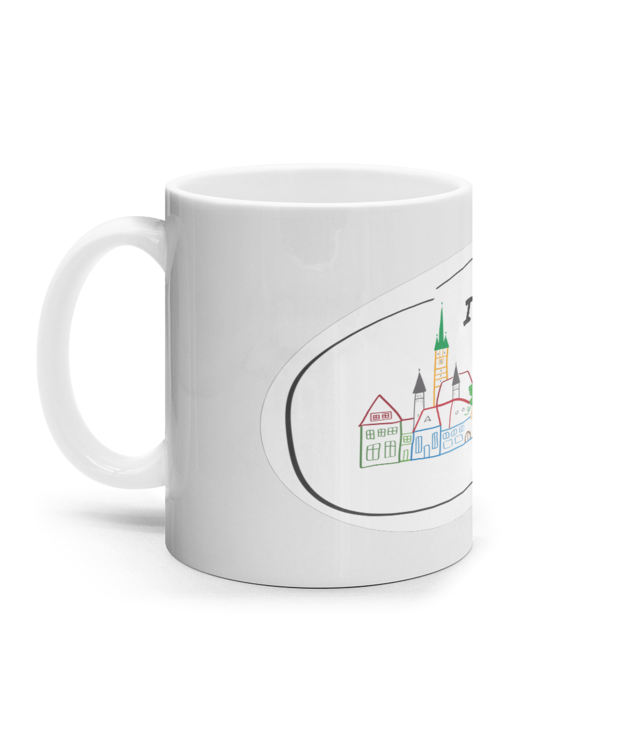 I Love Mediaș by the kids Cana Ceramica Alba