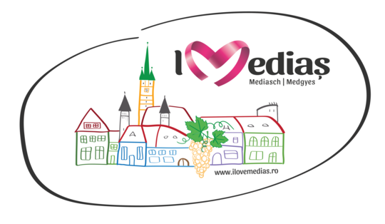 I Love Mediaș by the kids - logo original