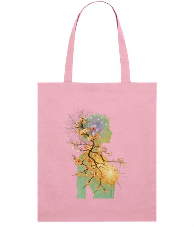 Spring Awakening Goddess | Digital Design Light Tote Bag
