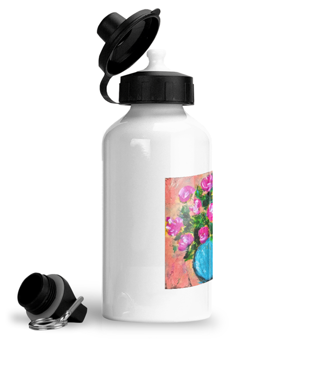 Blue Vase_Original Art Bidon Sport Din Aluminiu Cu Carabina