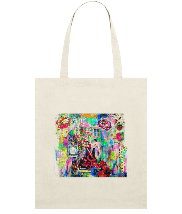The Pulse of Flamenco | Mixed Media Art Light Tote Bag