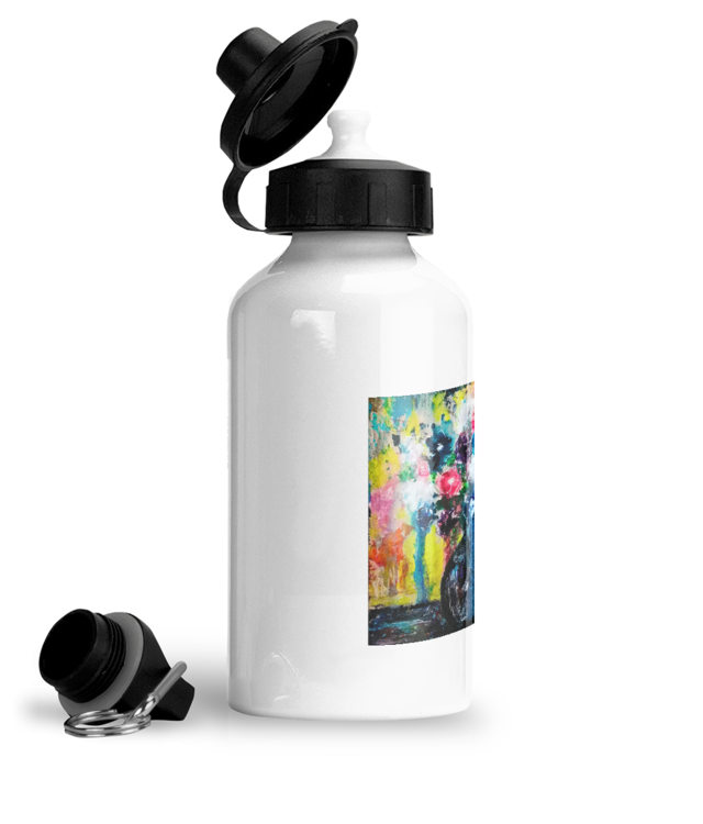 Les Fleurs Sauvages | Original Painting Bidon Sport Din Aluminiu Cu Carabina