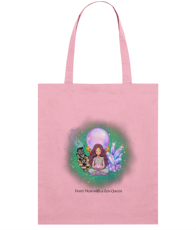 Don't Mess With A Zen Queen | Design Digital Light Tote Bag