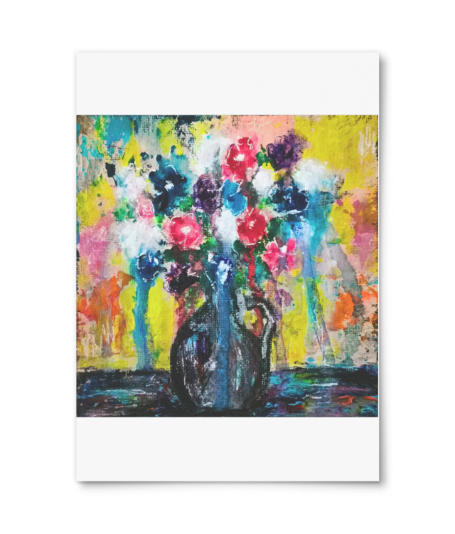 Les Fleurs Sauvages | Original Painting Photo Matt Fibre 200 | A4 Portrait