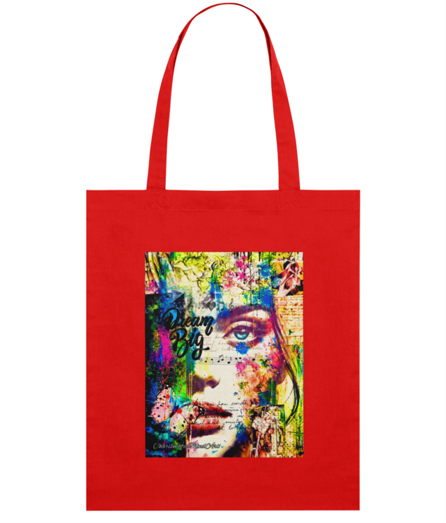 Fall Madly in Love With Your Dreams | Mixed Media Art Light Tote Bag